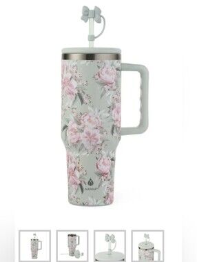 Manna Floral 40oz Stainless Steel Tumbler